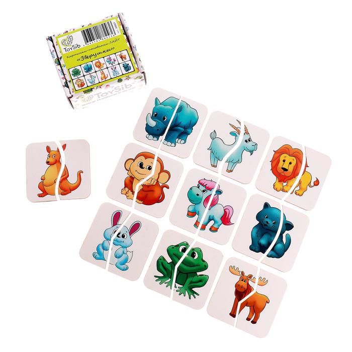 

Картинки-половинки «Зверушки»