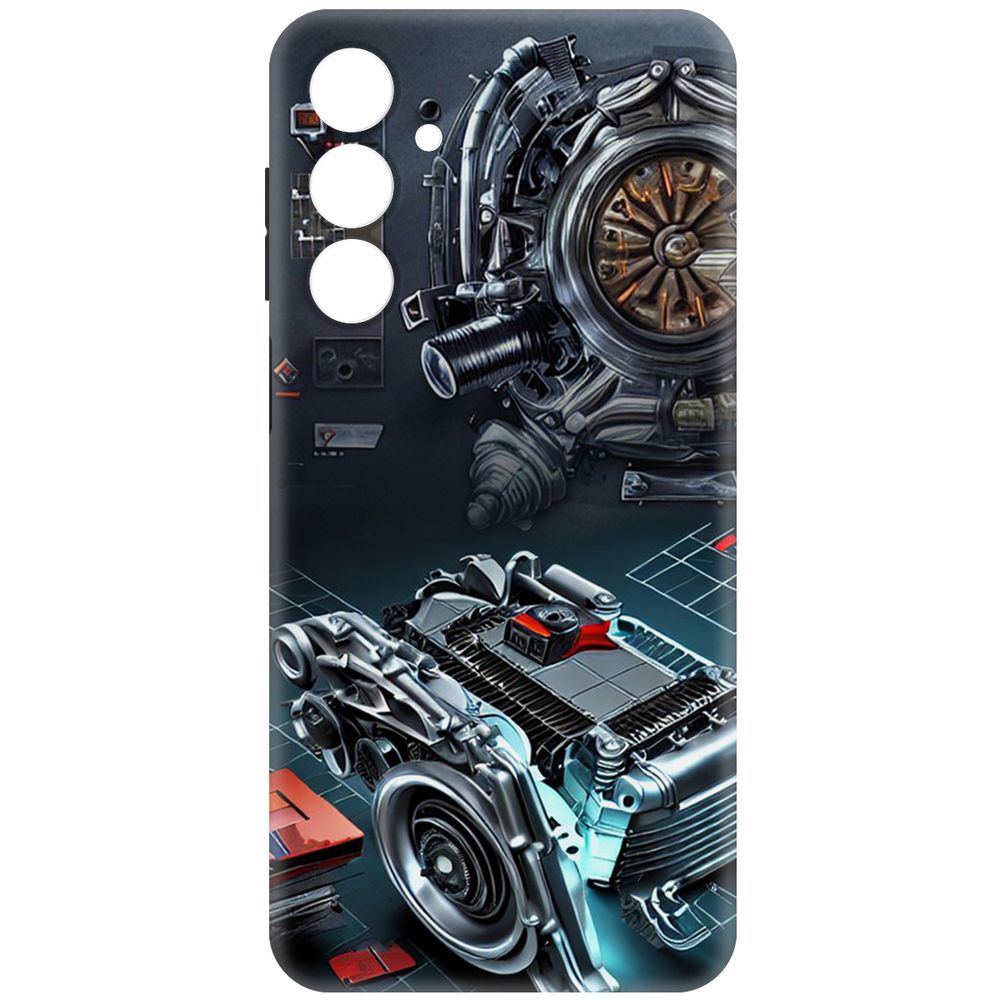

Чехол-накладка Krutoff Soft Case Моторы для Samsung Galaxy A16 черный
