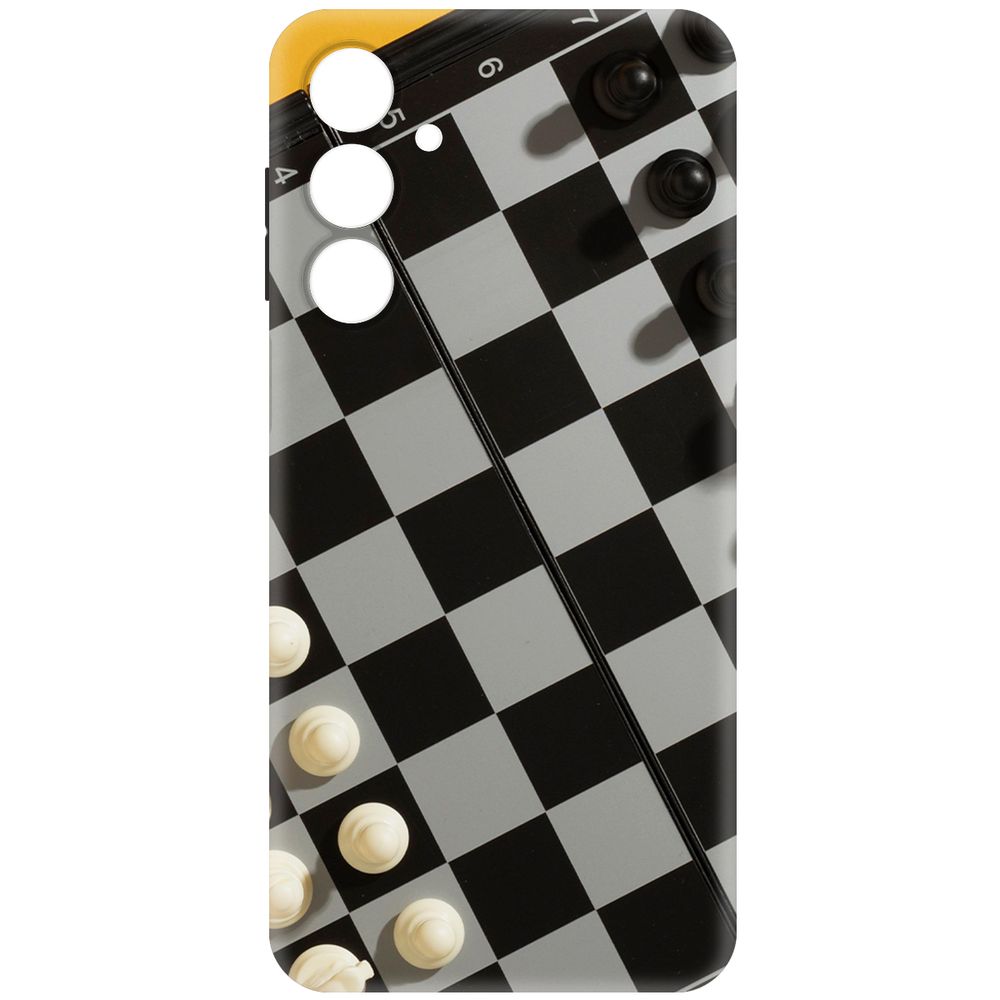 

Чехол-накладка Krutoff Soft Case Шахматы для Samsung Galaxy A16 черный