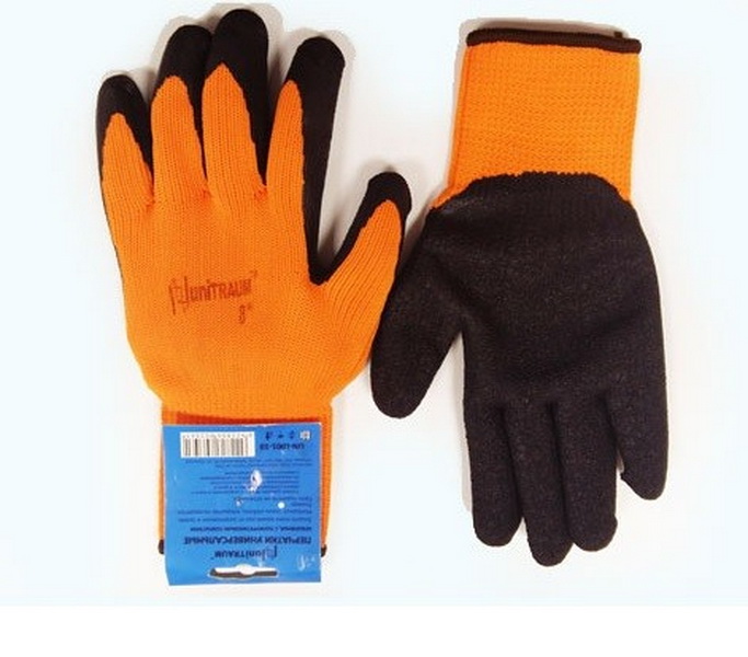 Перчатки универсальные, с полиуретановым покрытием. р-10 (оранжево/черные) unitraum un-l00 универсальные перчатки unitraum