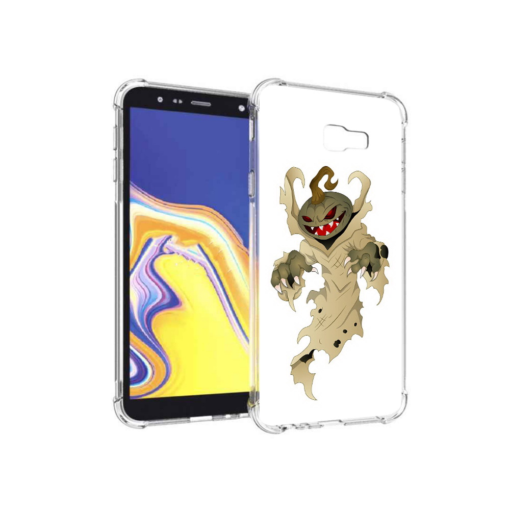 

Чехол MyPads Tocco для Samsung Galaxy J4+ (2018) призрак хэллоуина (PT118081.545.555), Прозрачный, Tocco
