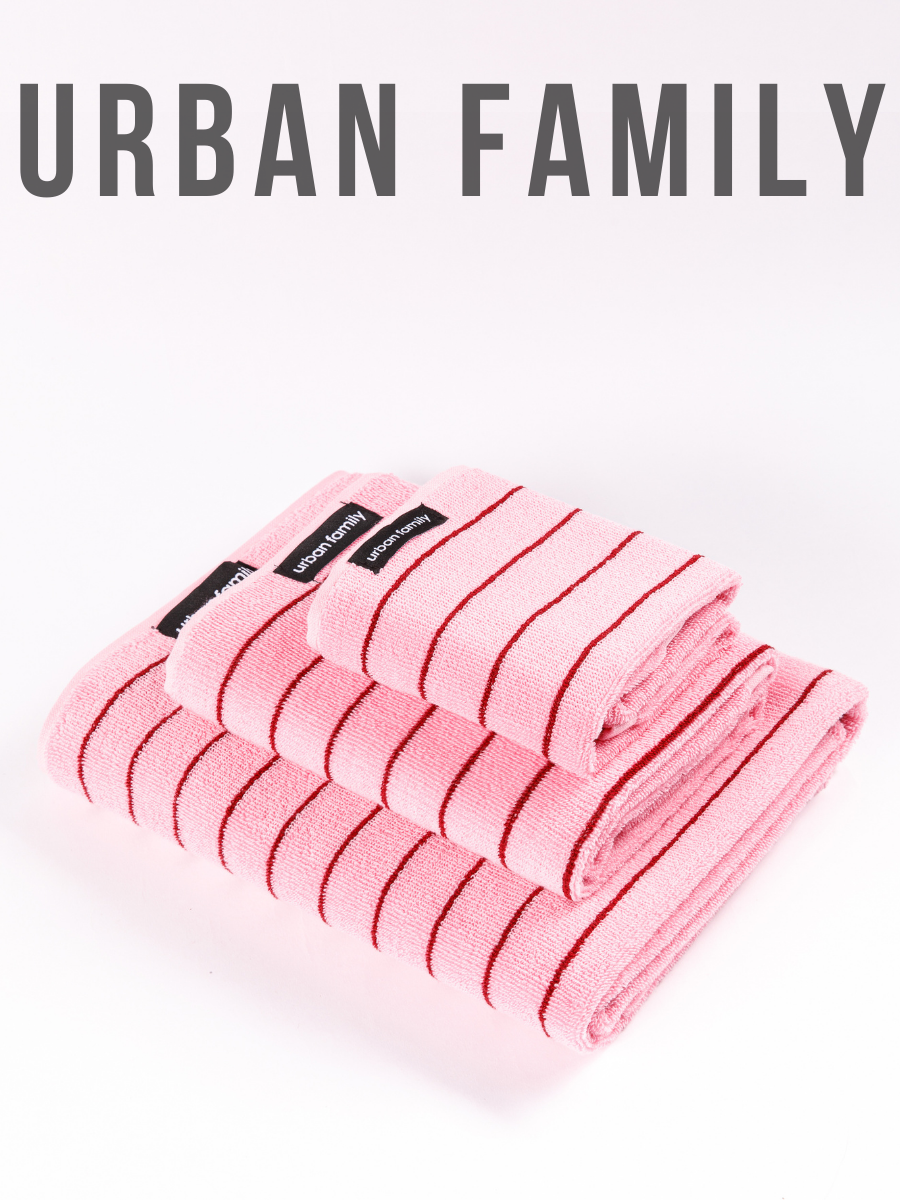 Набор полотенец махровых TM Urban Family розовый