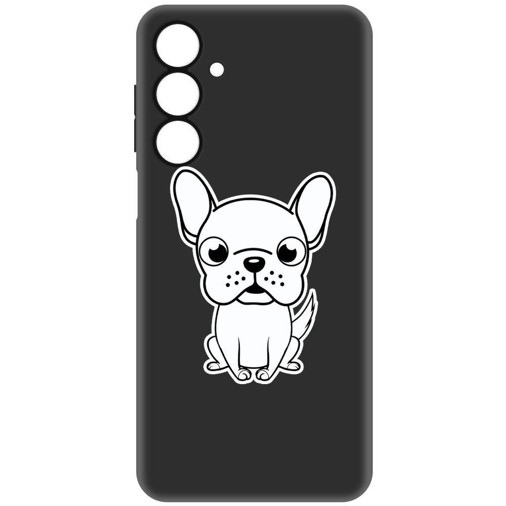 

Чехол-накладка Krutoff Soft Case Черно-белый щенок для Samsung Galaxy A16 черный