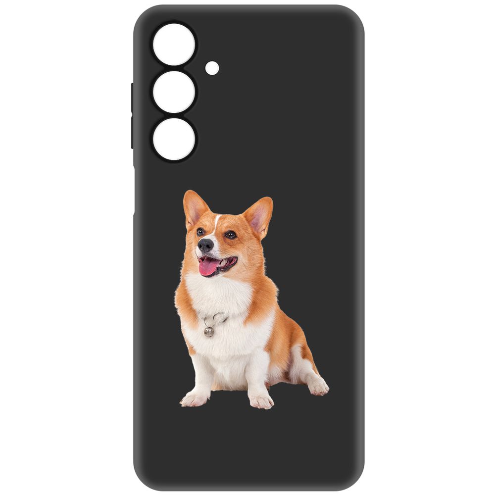 

Чехол-накладка Krutoff Soft Case Корги для Samsung Galaxy A16 черный