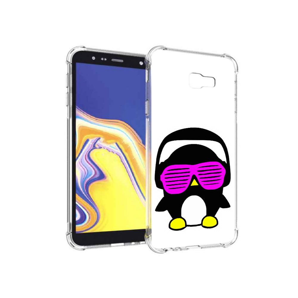 

Чехол MyPads Tocco для Samsung Galaxy J4+ (2018) пингвин (PT118081.545.541), Прозрачный, Tocco