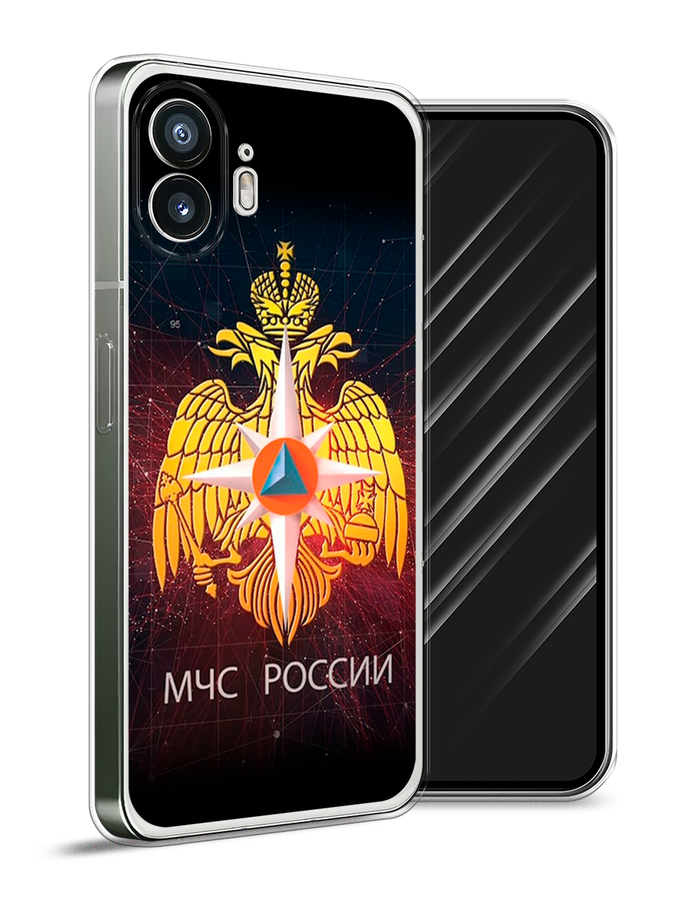

Чехол Awog на Nothing Phone (2) "МЧС России", Черный;желтый;красный, 3300250-1