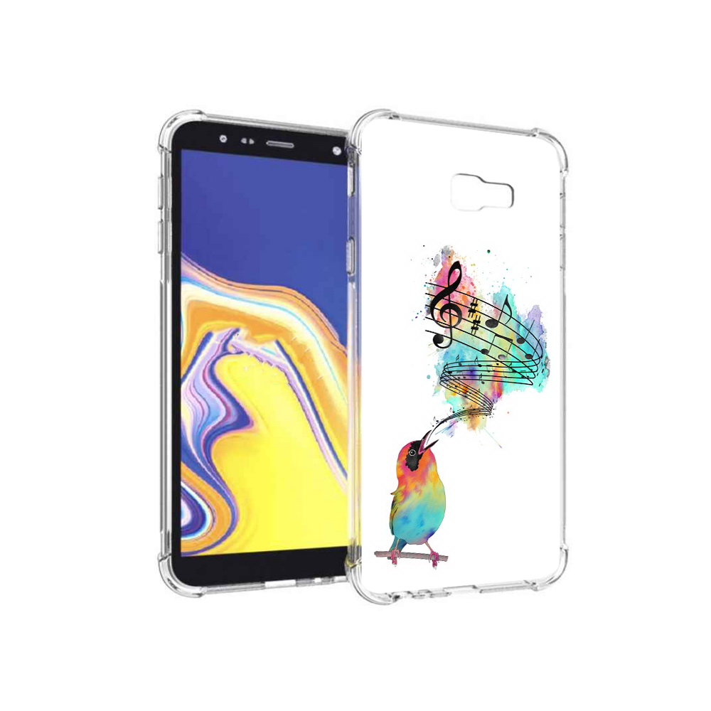 

Чехол MyPads Tocco для Samsung Galaxy J4+ (2018) певчая птичка (PT118081.545.536), Прозрачный, Tocco