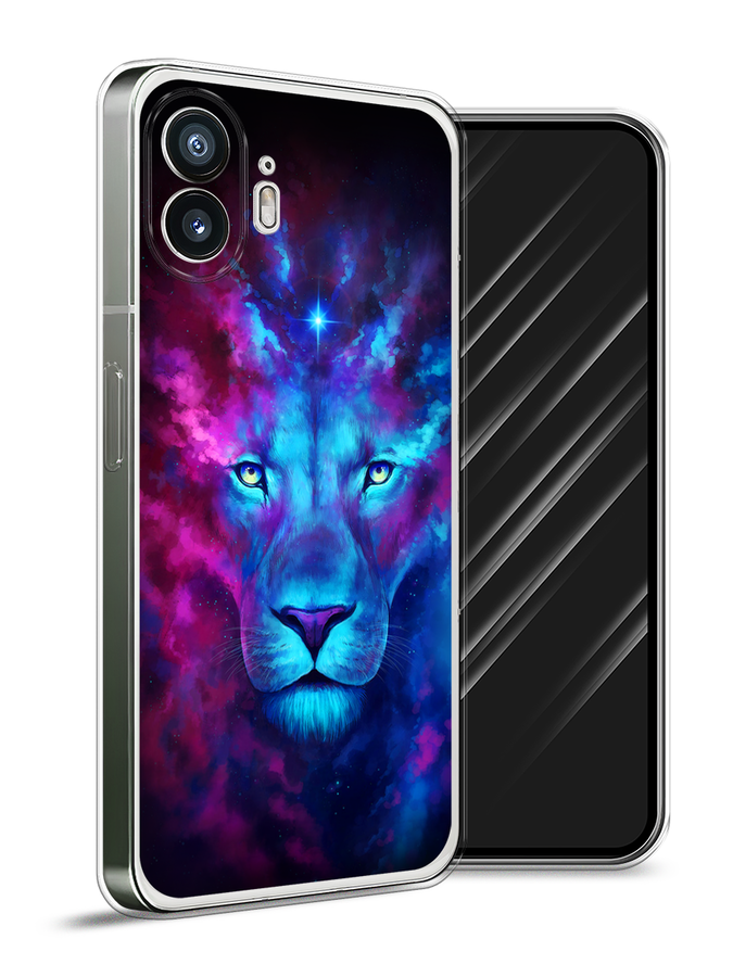 

Чехол Awog на Nothing Phone (2) "Космический лев", Голубой, 3300250-1