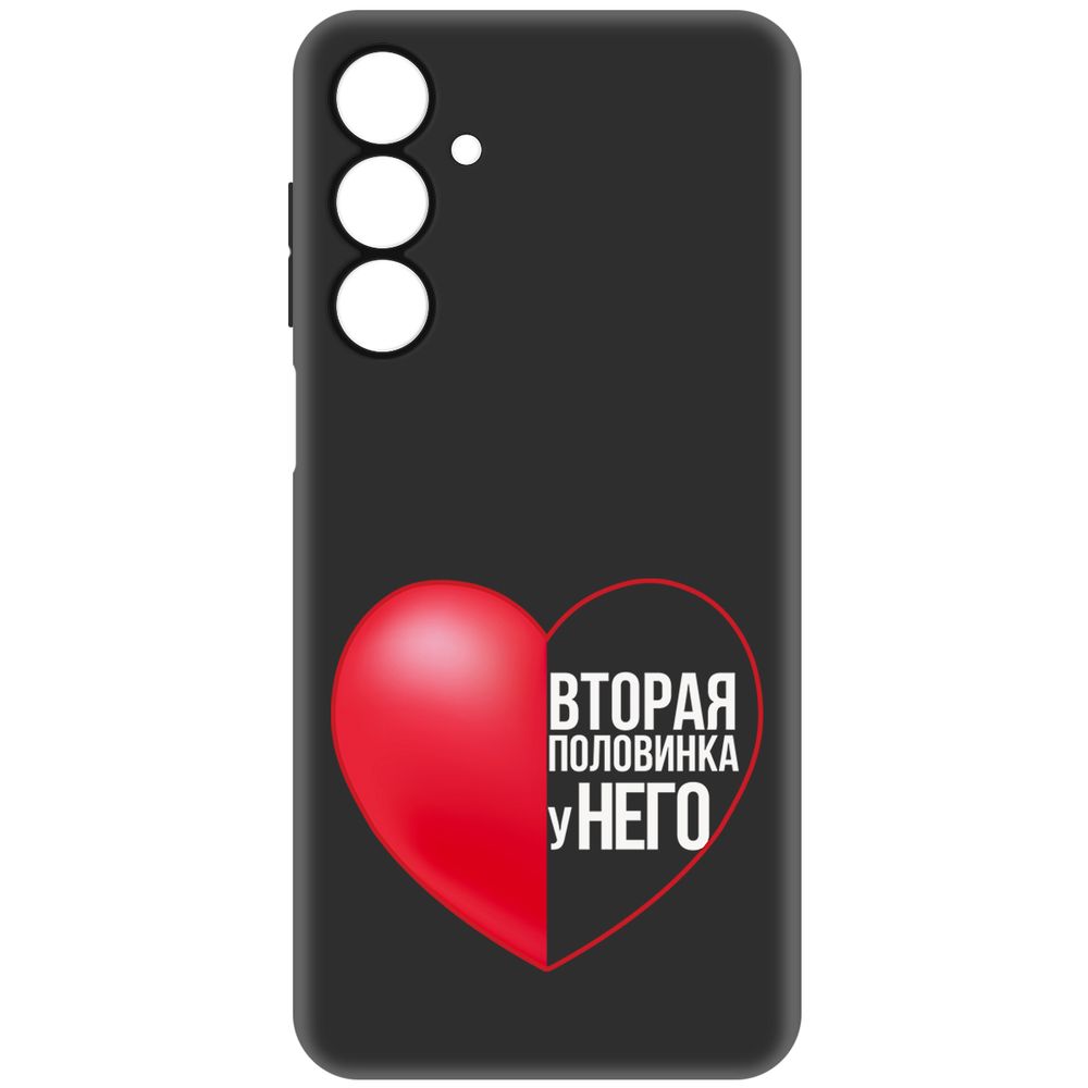 

Чехол-накладка Krutoff Soft Case Половинка у него для Samsung Galaxy A16 черный