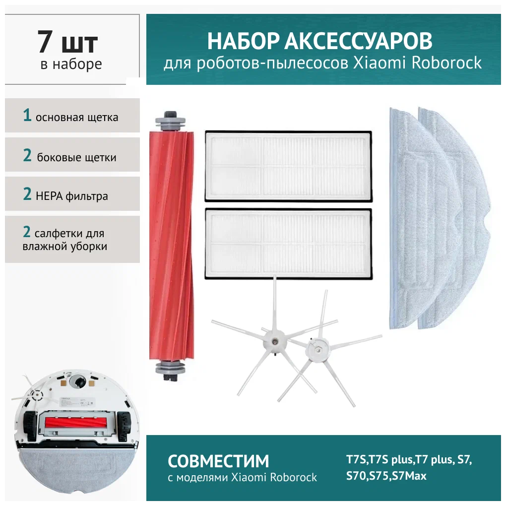 

Комплект аксессуаров для роботов-пылесосов Filterix F100098, F100098