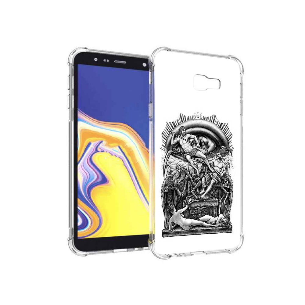 

Чехол MyPads Tocco для Samsung Galaxy J4+ (2018) оракул черно белый (PT118081.545.528), Прозрачный, Tocco