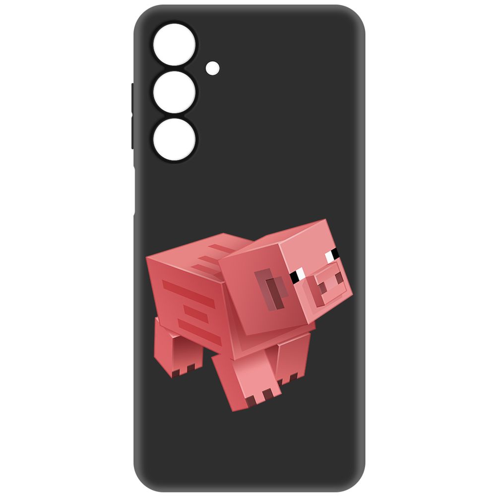 

Чехол-накладка Krutoff Soft Case Minecraft-Свинка для Samsung Galaxy A16 черный