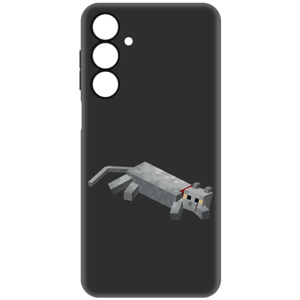 

Чехол-накладка Krutoff Soft Case Minecraft-Кошка для Samsung Galaxy A16 черный