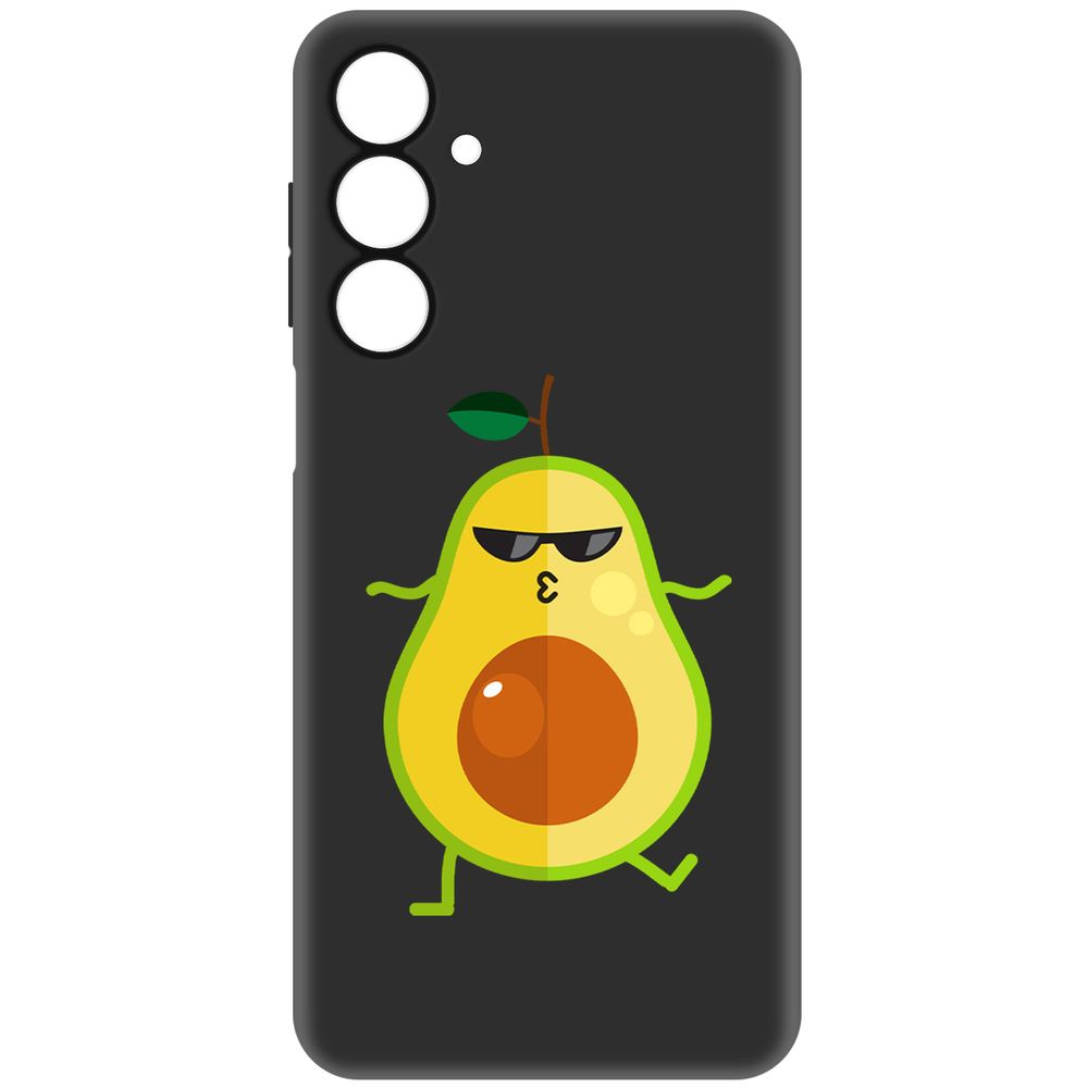 

Чехол-накладка Krutoff Soft Case Авокадо Стильный для Samsung Galaxy A16 черный