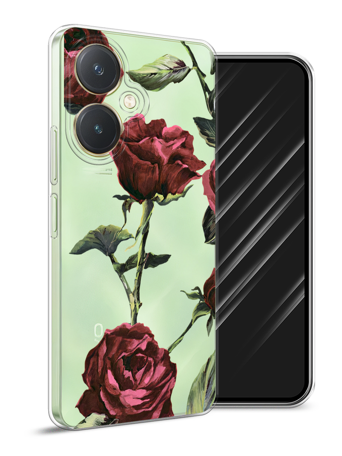 

Чехол Awog на Vivo Y27 4G "Бордовые розы фон", Бордовый, 269150-1