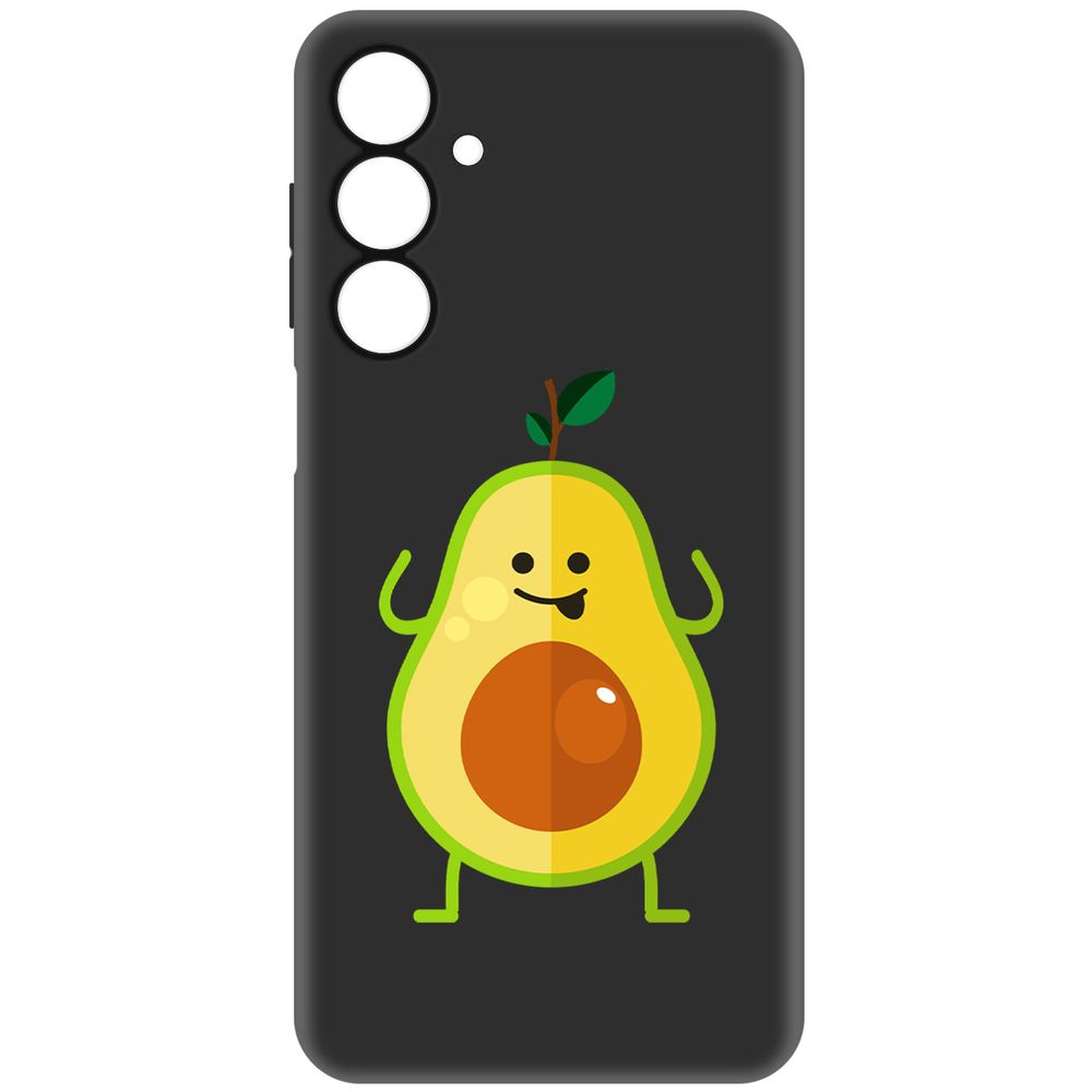 

Чехол-накладка Krutoff Soft Case Авокадо Веселый для Samsung Galaxy A16 черный