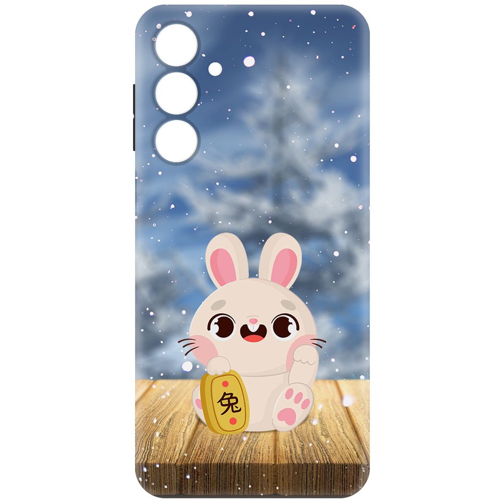 

Чехол-накладка Krutoff Soft Case Год кролика для Samsung Galaxy A16 черный