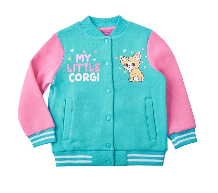 

Толстовка детская Max&Jessi AW23C50403716 бирюзовый/розовый, 104, 220919