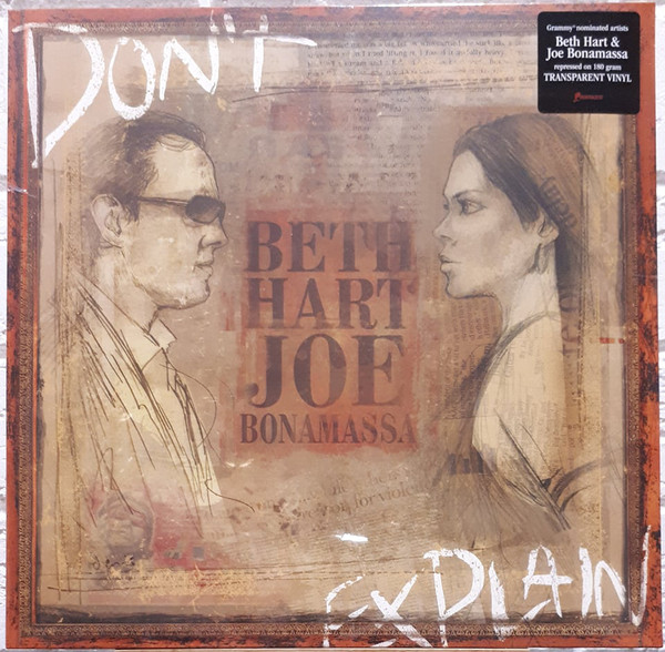 фото Beth hart & joe bonamassa dont explain (transparent ) (винил) мистерия звука