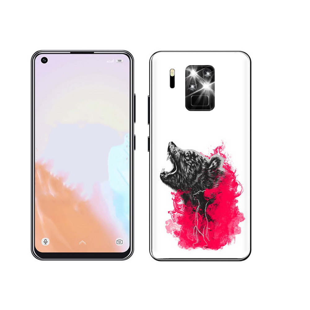 

Чехол MyPads Tocco для Oukitel C18 Pro медведь в дымке, Прозрачный, Tocco
