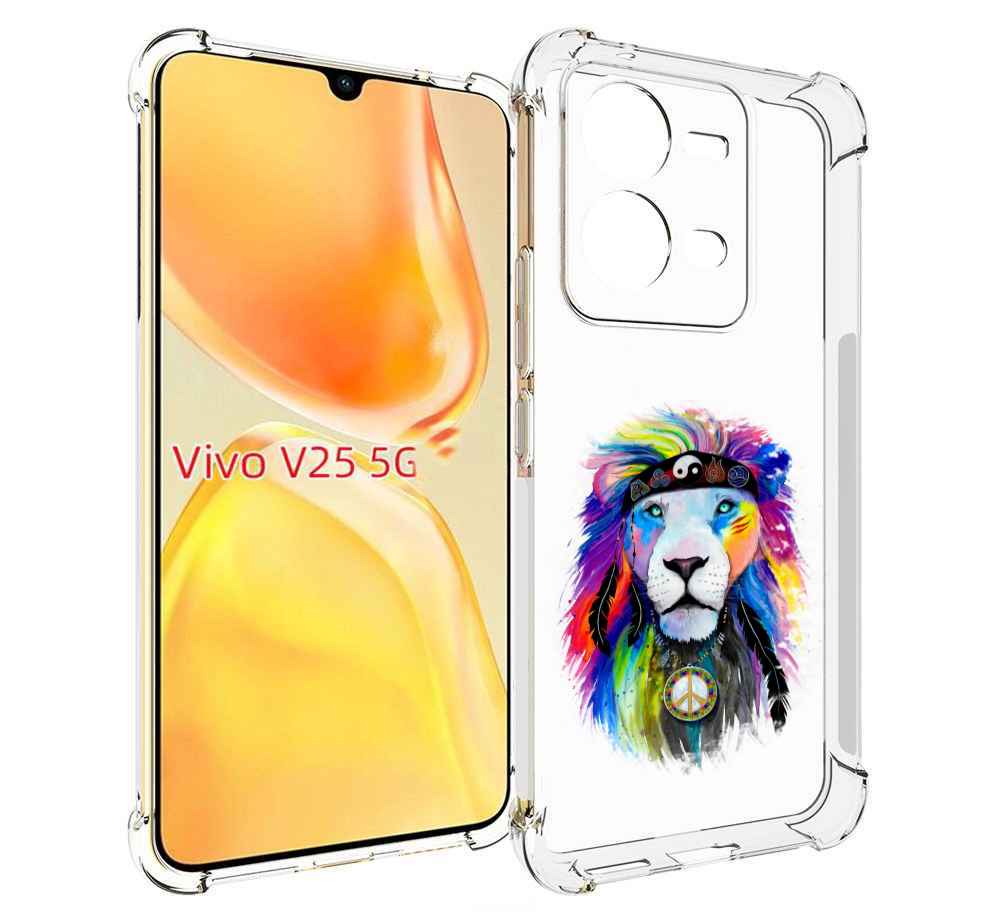 

Чехол MyPads Лев 3 для Vivo V25 5G / V25e, Прозрачный, Tocco
