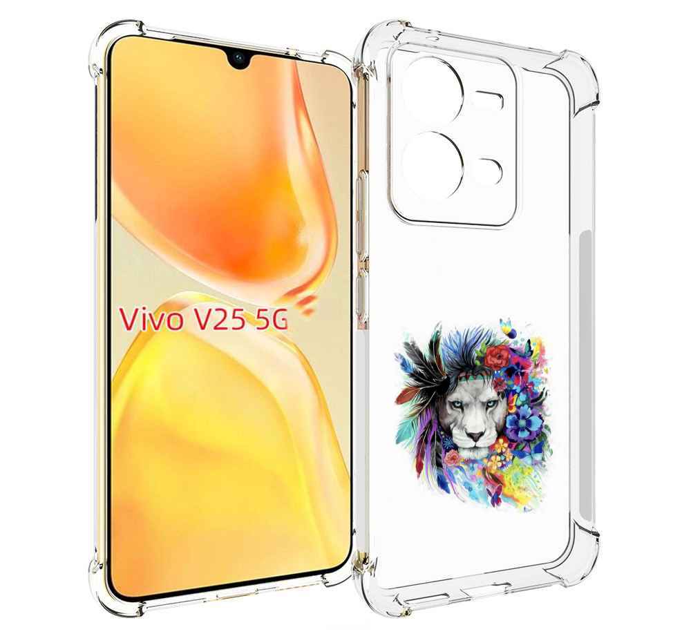 

Чехол MyPads Лев 2 для Vivo V25 5G / V25e, Прозрачный, Tocco