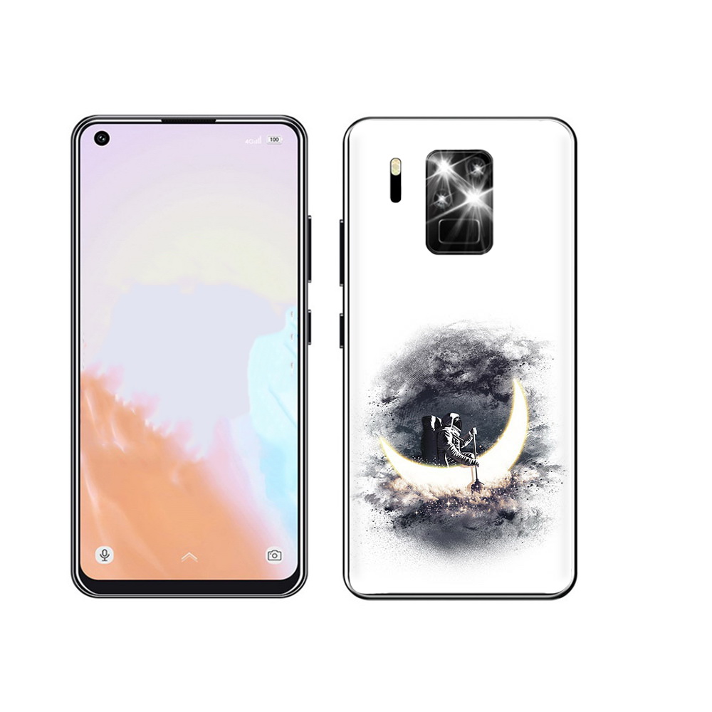 

Чехол MyPads Tocco для Oukitel C18 Pro лунный путешественник, Прозрачный, Tocco