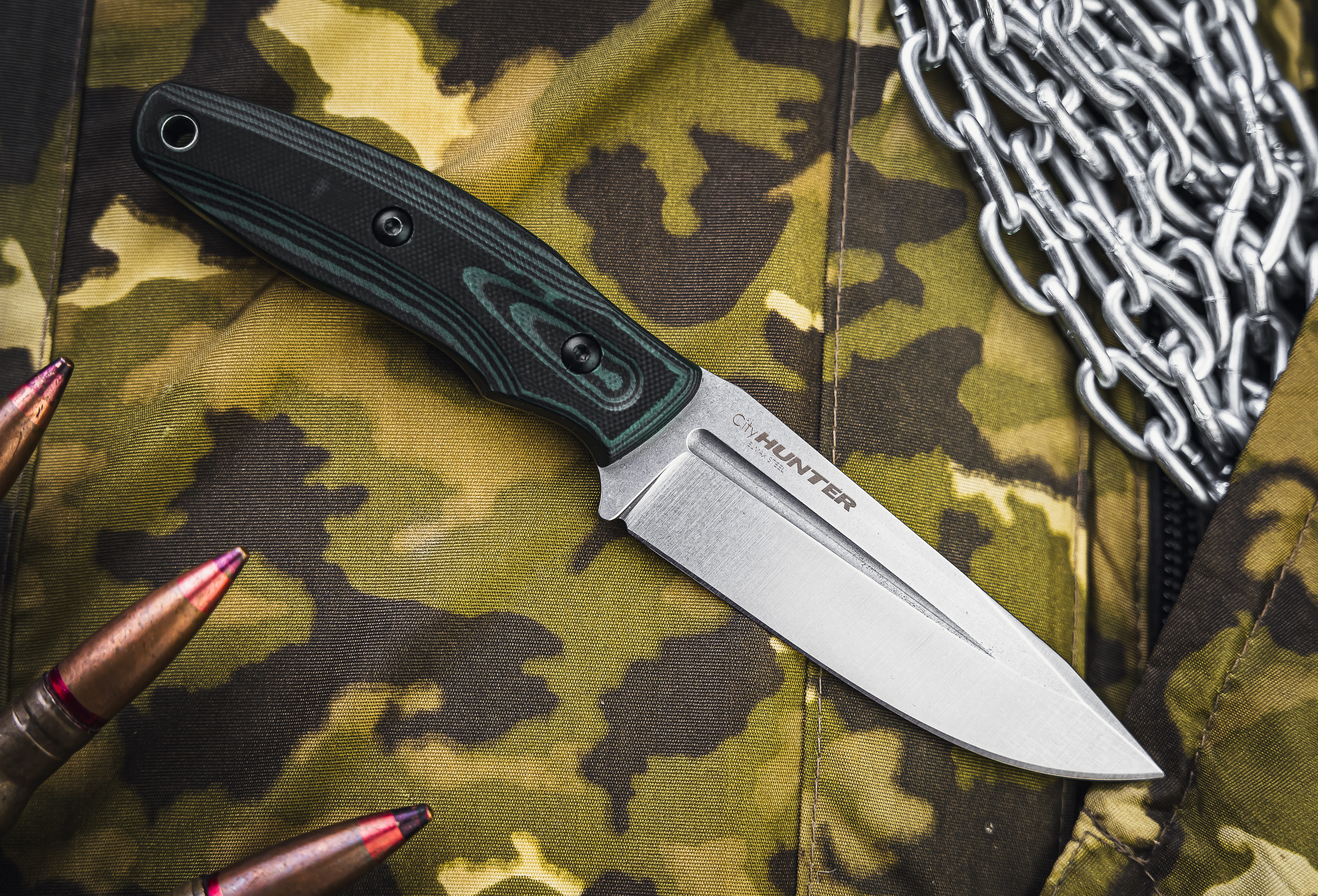 

Туристичеcкий нож Kizlyar Supreme CityHunter Elmax Green-Black G10, Зеленый, CityHunter