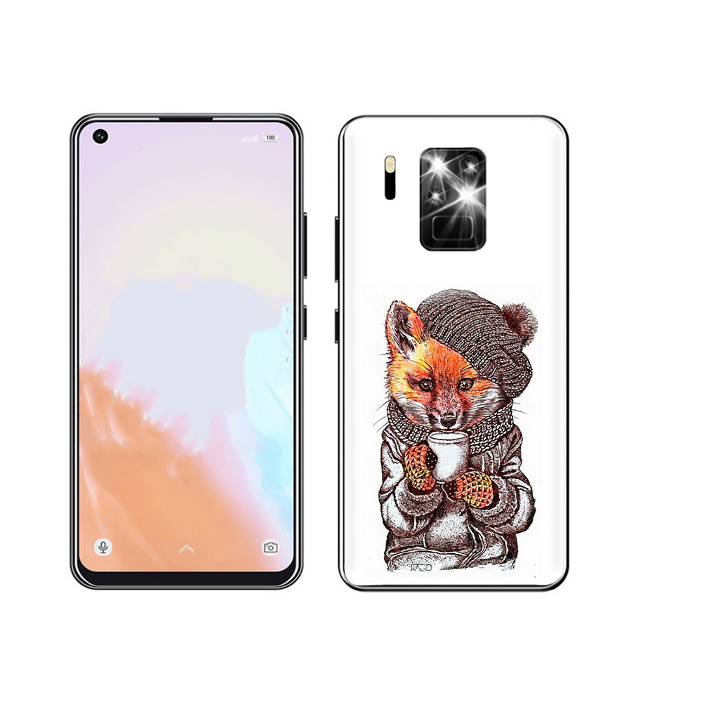 

Чехол MyPads Tocco для Oukitel C18 Pro лиса в шапке, Tocco