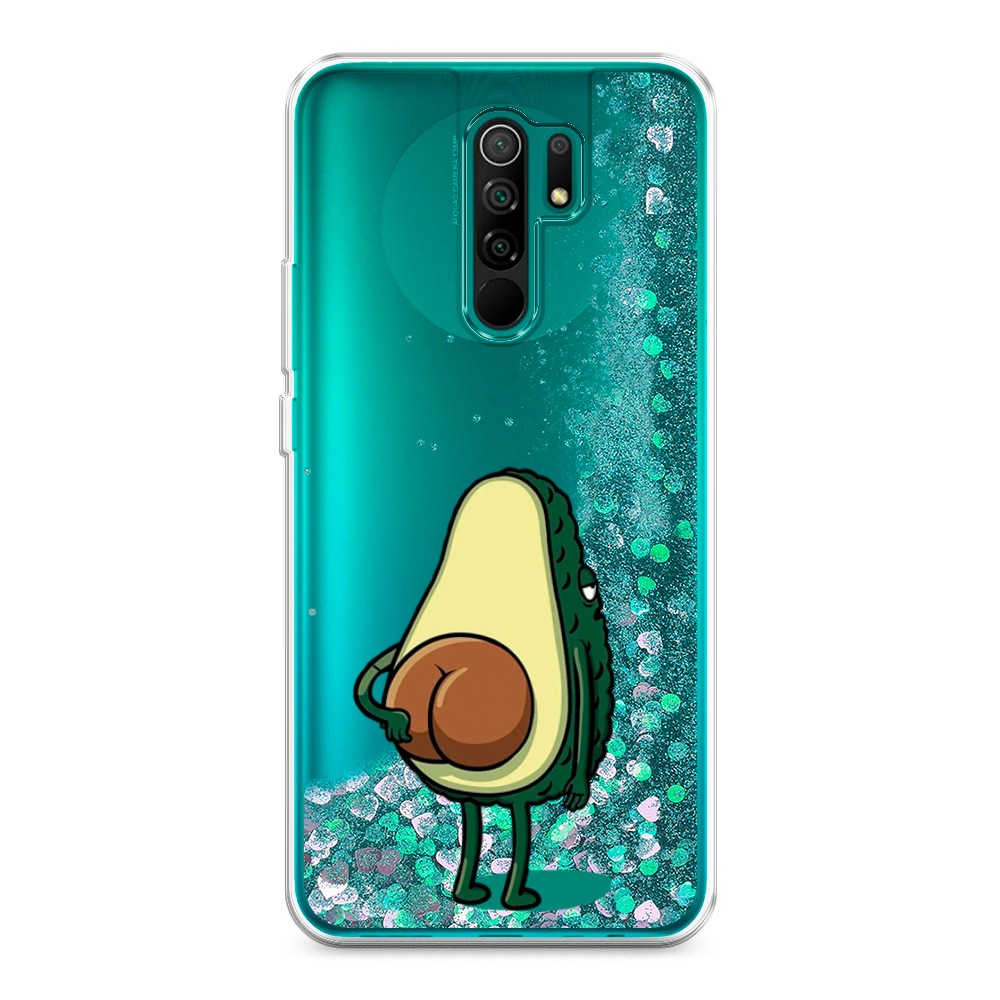 

Жидкий чехол с блестками "Попа авокадо" на Xiaomi Redmi 9, 38395-1