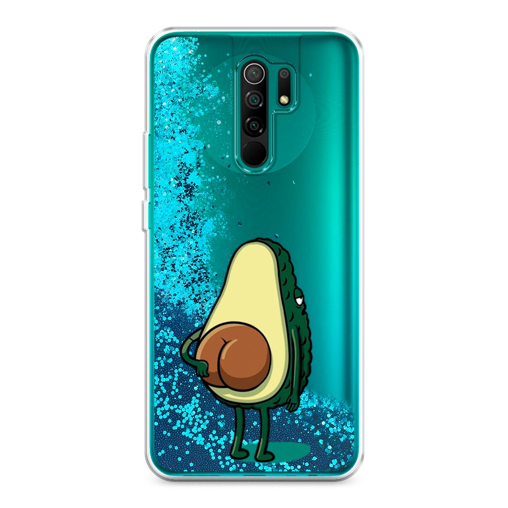 

Жидкий чехол с блестками "Попа авокадо" на Xiaomi Redmi 9, 38393-1