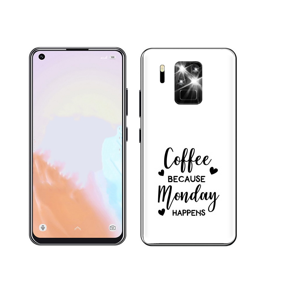 Чехол MyPads Tocco для Oukitel C18 Pro кофе и понедельник стал счастливым