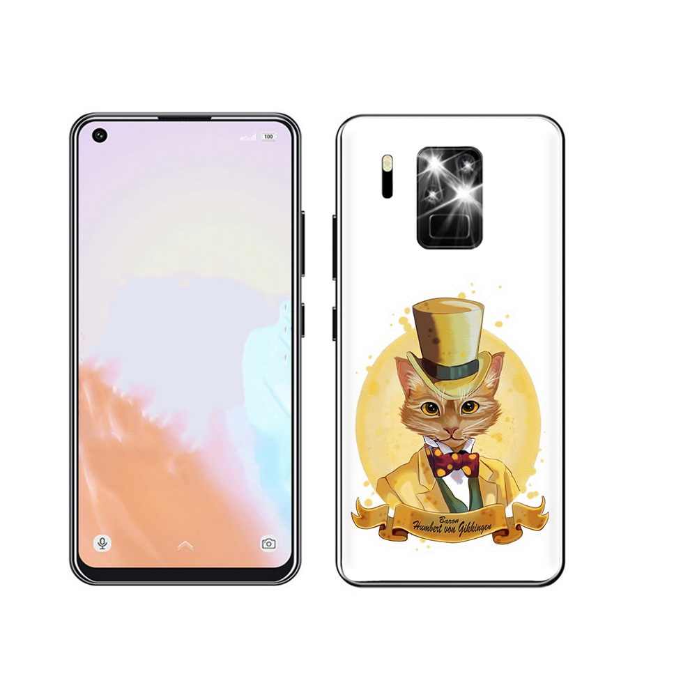 

Чехол MyPads Tocco для Oukitel C18 Pro кот юрист, Прозрачный, Tocco