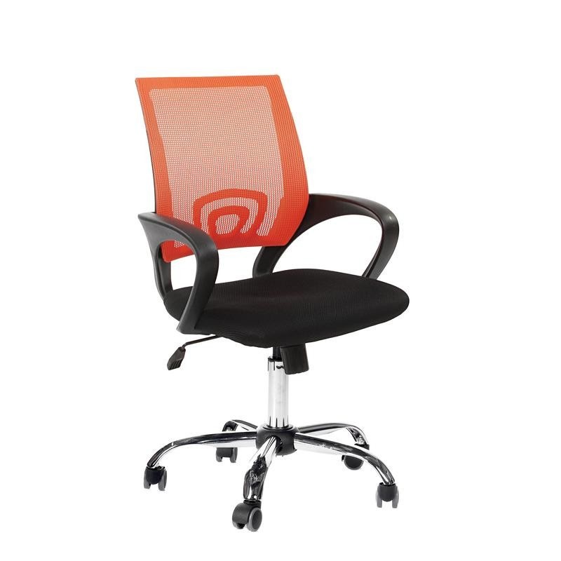 

Easy Chair ткань черная сетка, оранжевый, хром, Черный;оранжевый, ткань черная сетка, оранжевый, хром
