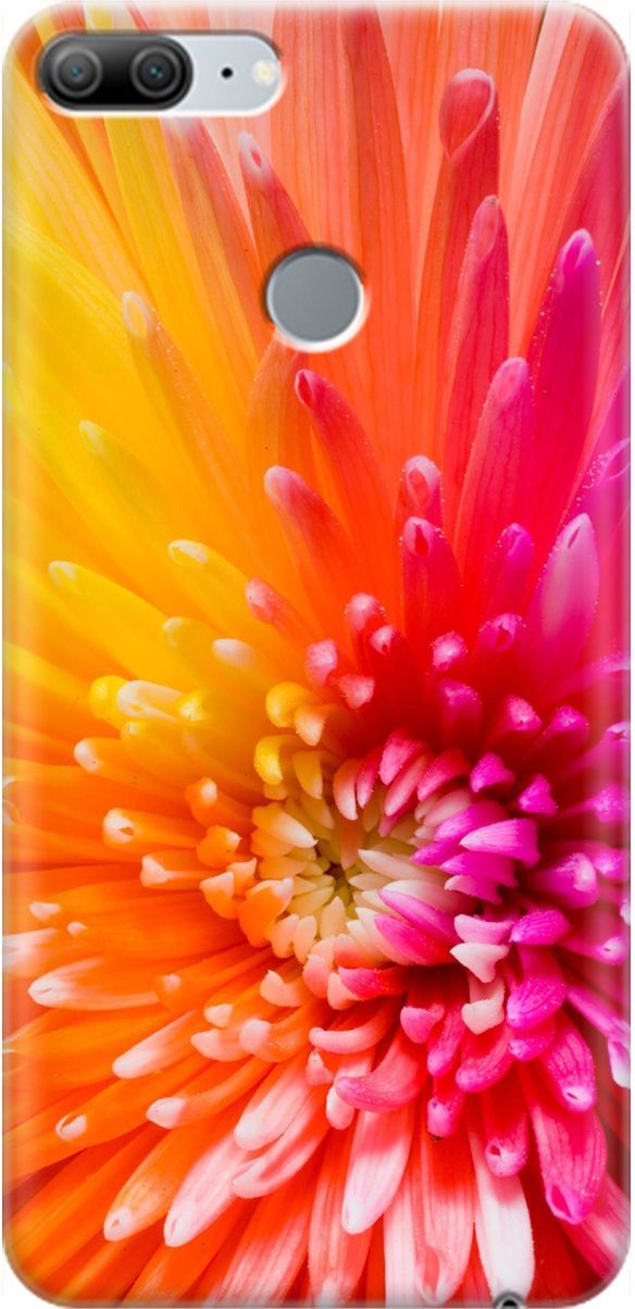 

Силиконовый чехол на Honor 9 Lite с принтом "Розовая хризантема", Оранжевый;розовый, 1451