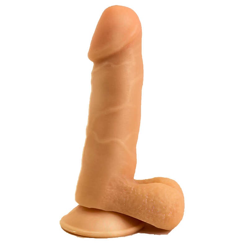 Гелевый фаллоимитатор-реалистик на присоске 15,5 см