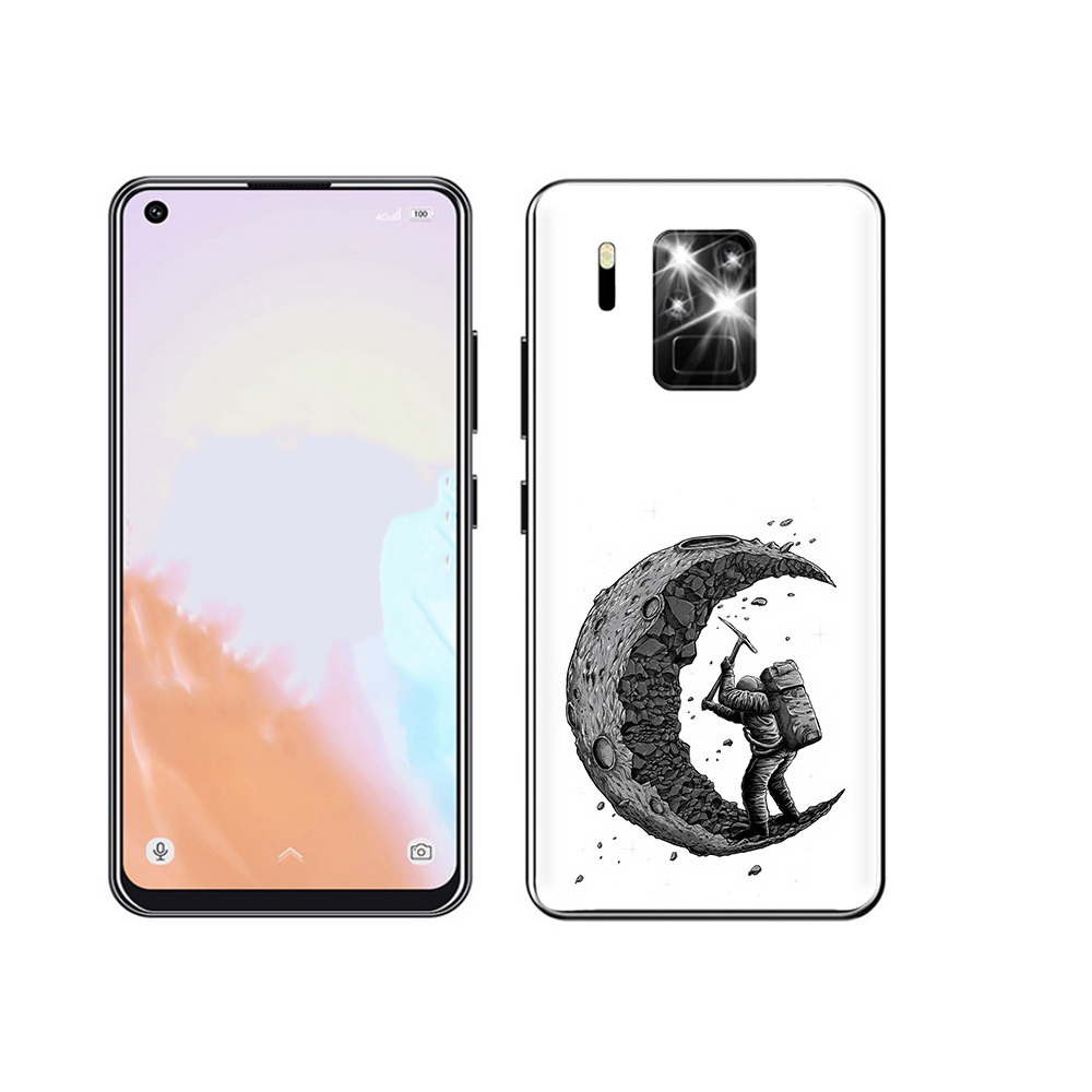 

Чехол MyPads Tocco для Oukitel C18 Pro камненная луна, Прозрачный, Tocco