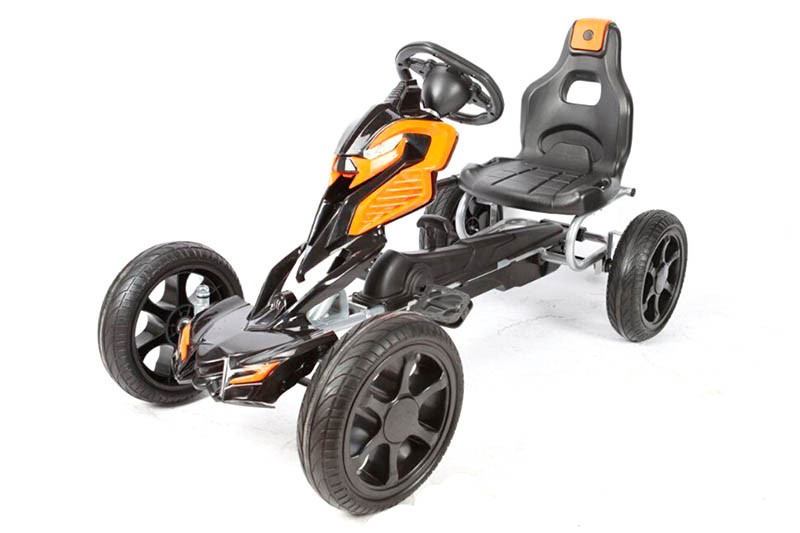 Детский веломобиль Megatron черно-оранжевый