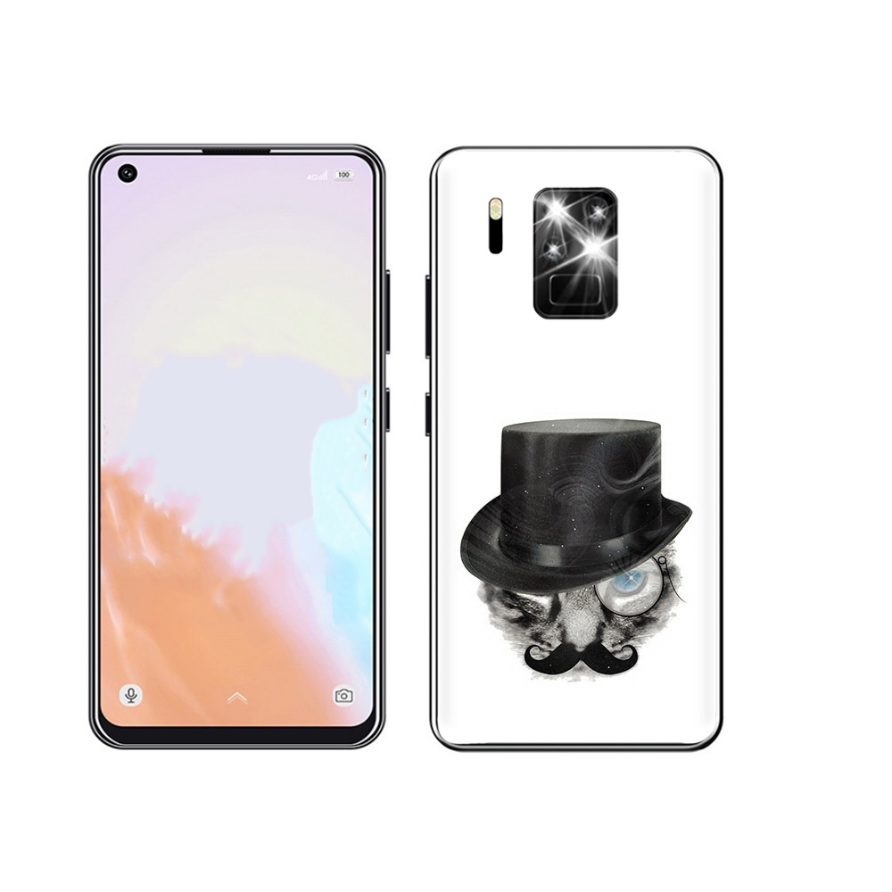

Чехол MyPads Tocco для Oukitel C18 Pro интелегентный кот, Прозрачный, Tocco