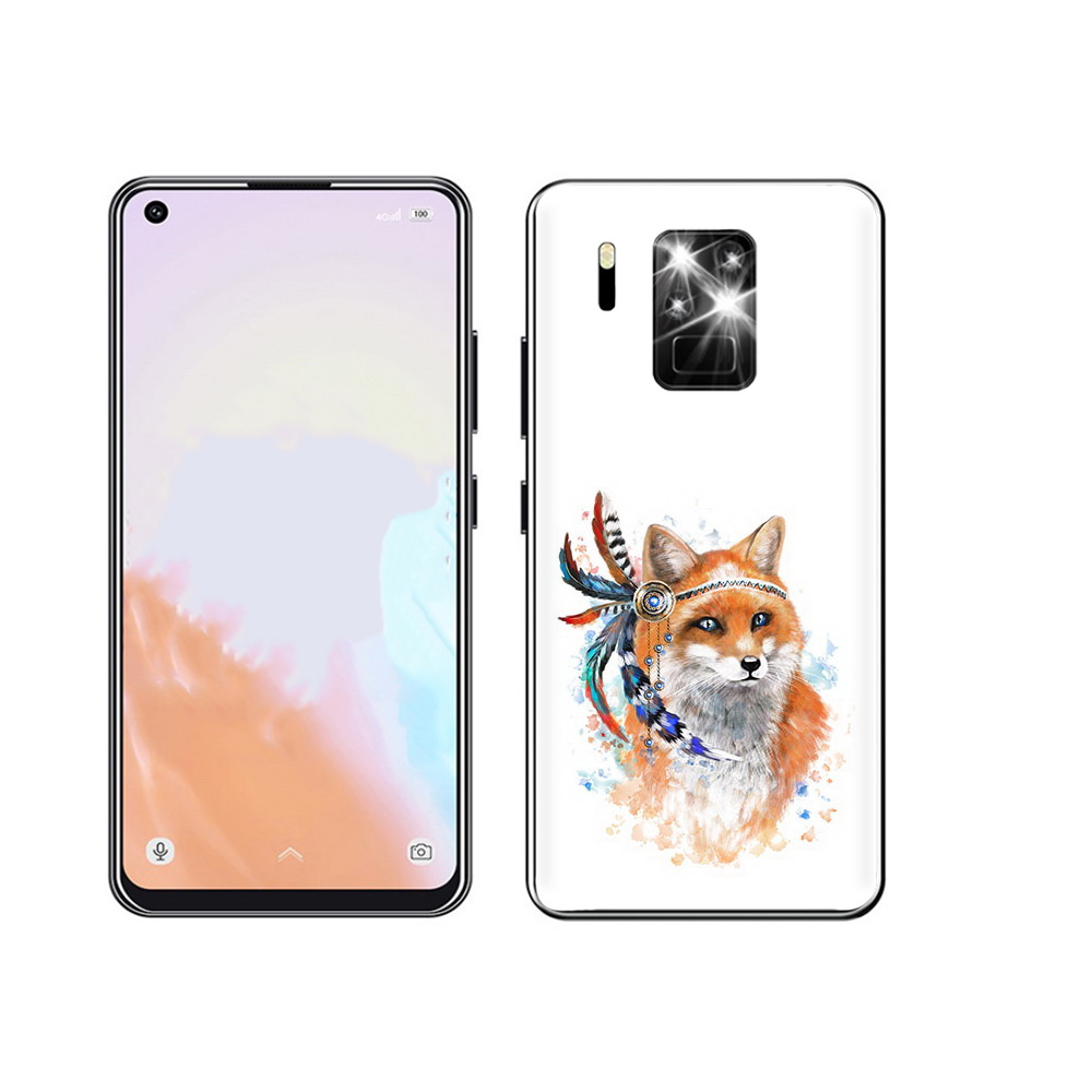 

Чехол MyPads Tocco для Oukitel C18 Pro инду лиса, Прозрачный, Tocco