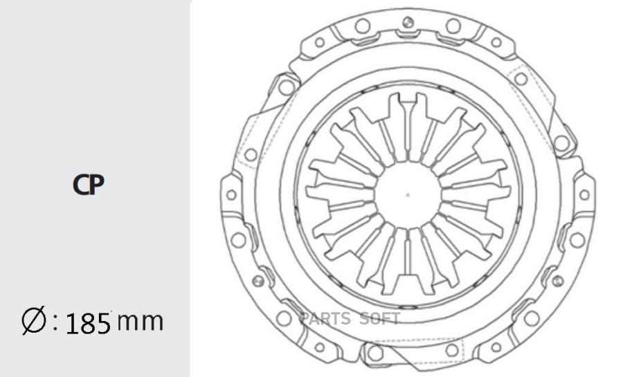 

Корзина Сцепления Hyundai Accent 1.3 94 Hdc34 Valeo Phc Hdc34