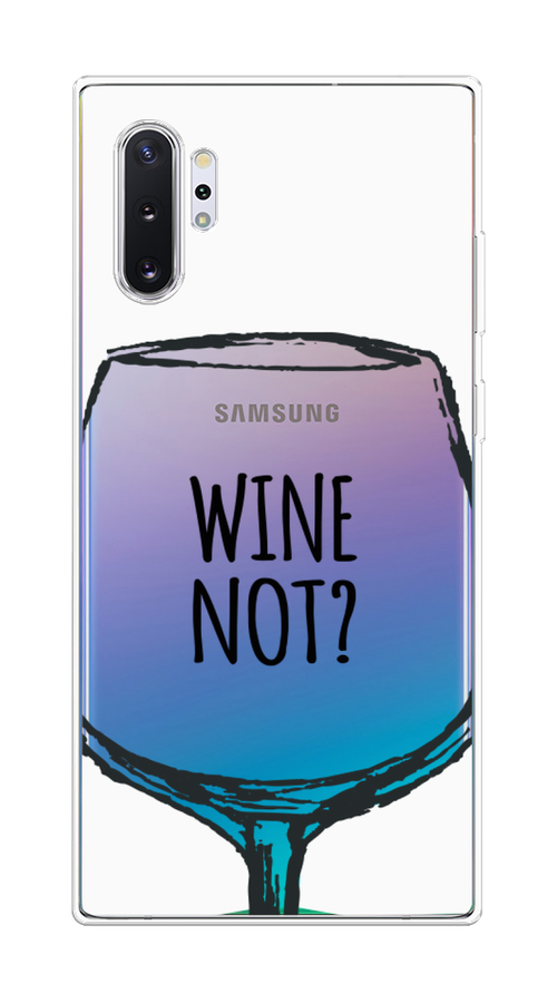 

Чехол на Samsung Galaxy Note 10 Plus "Wine not white", Белый, 28550-6