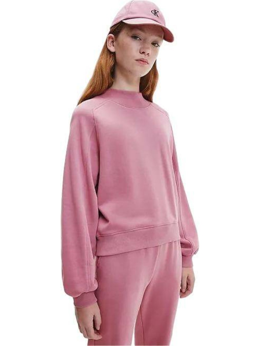 Свитшот детский Calvin Klein Monogram Off Placed Sweatshirt розовый 146 свитшот calvin klein jeans