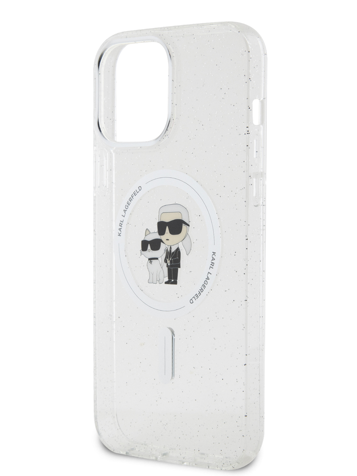 

Чехол Karl Lagerfeld для iPhone 13 Pro Max с MagSafe NFT Karl & Choupette Hard Transparent, Прозрачный