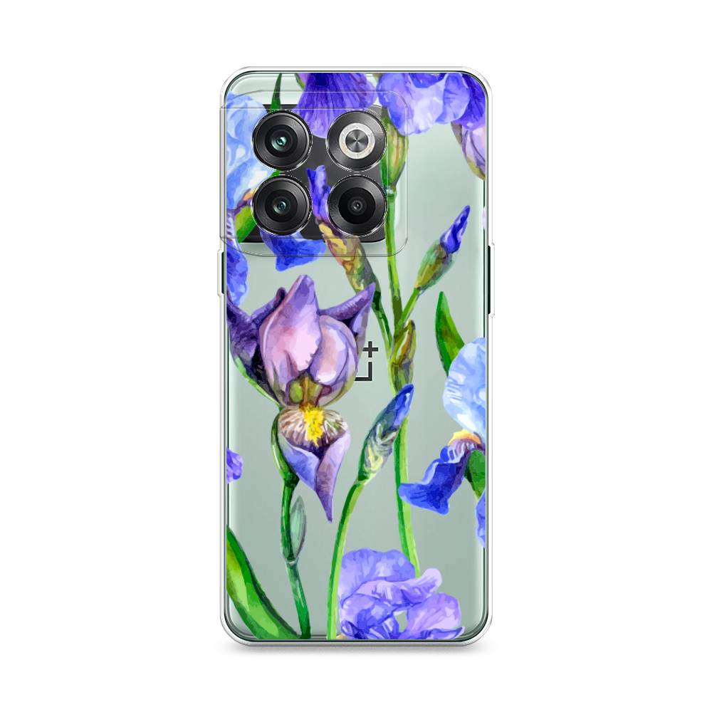 фото Чехол awog "синие ирисы" для oneplus 10t