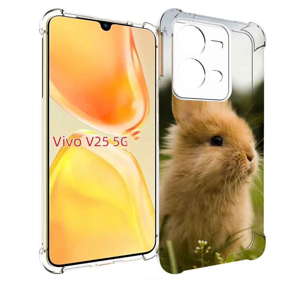 

Чехол MyPads Кролик для Vivo V25 5G / V25e, Прозрачный, Tocco