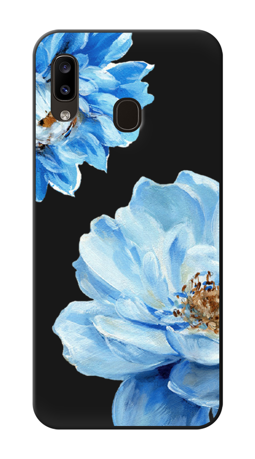 

Чехол Awog на Samsung Galaxy A20/A30 "Голубые клематисы", Разноцветный, 27652-1