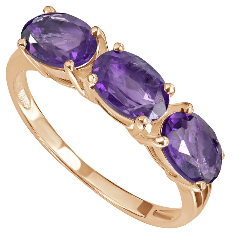 

Кольцо из серебра с аметистом р. LAZURIT-ONLINE 847503, 847503