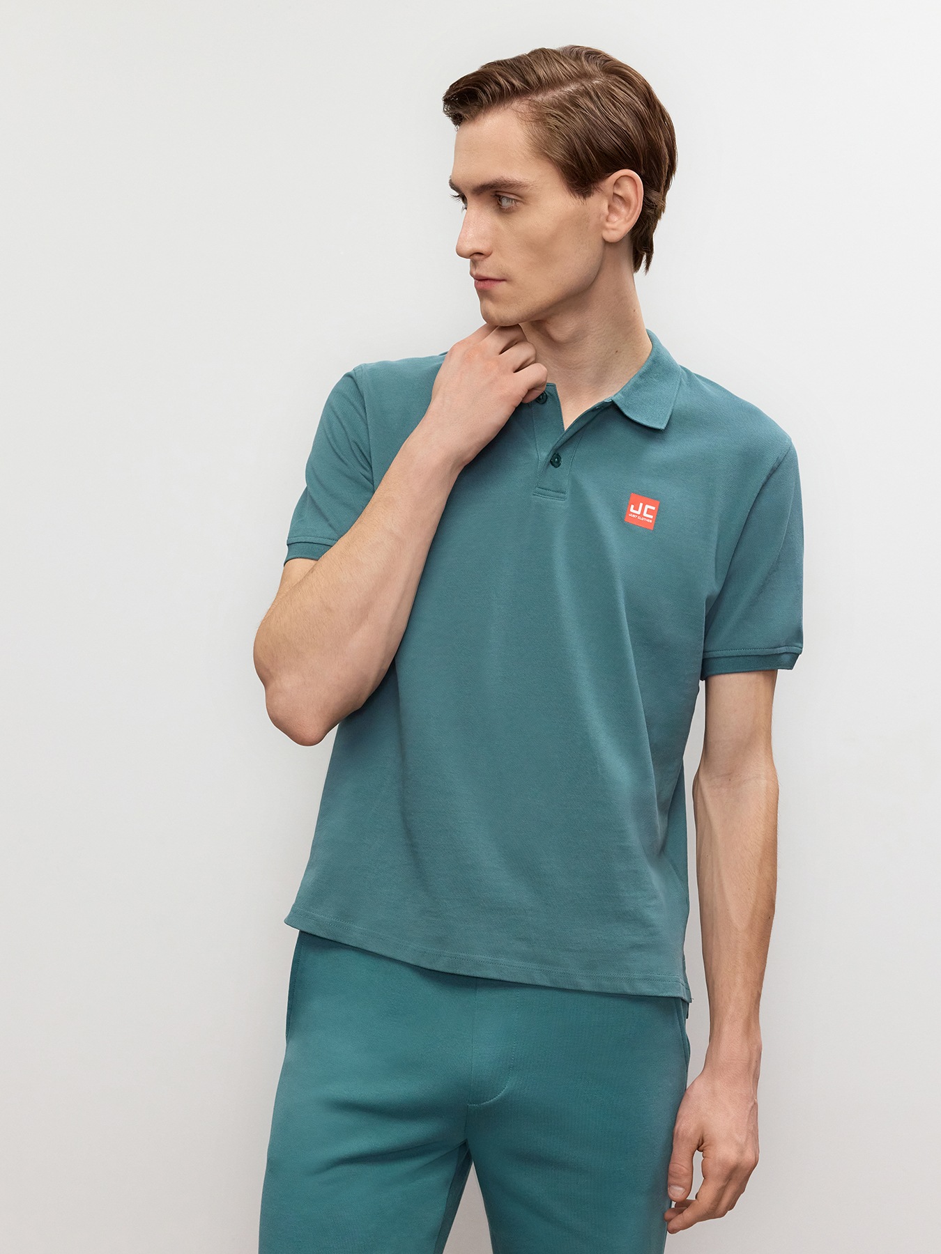 

Футболка мужская Just Clothes 000000396 зеленая 52 RU, Зеленый, 000000396