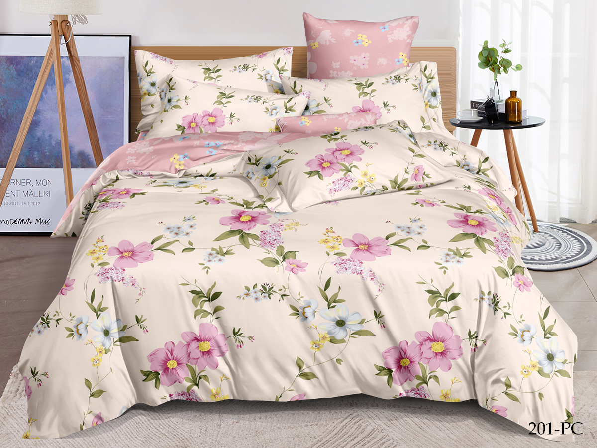 

Постельное белье евро Cleo Pure Cotton 4 наволочки 70х70 и 50х70, поплин 100% хлопок, Pure Cotton с132-0